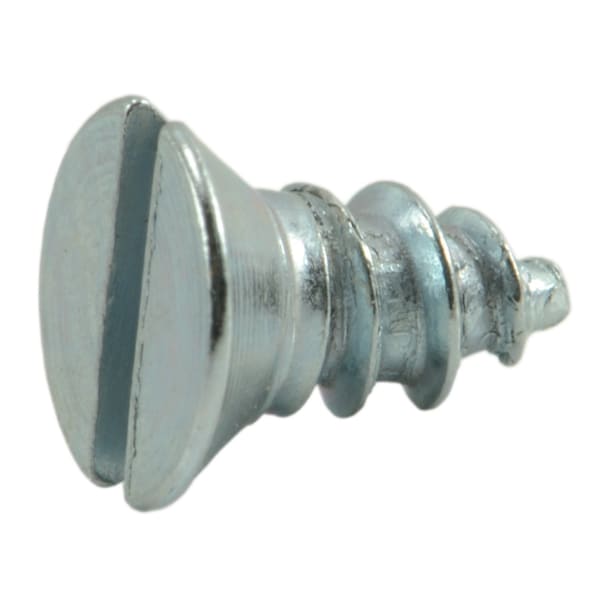 Midwest Fastener Wood Screw, #4, 1/4 in, Zinc Plated Steel Flat Head Slotted Drive, 60 PK 62042 - main